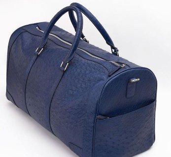 Sac en autruche marine